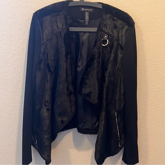 INC International Concepts Jackets & Blazers - NWOT INC - International Concepts Velvet Moto Jacket Sz XL